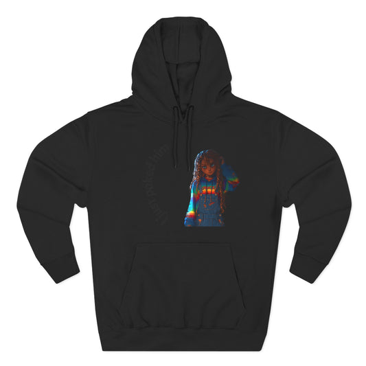 Three-Panel Fleece Hoodie
