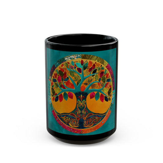 Black Mug (11oz, 15oz) Tree of life
