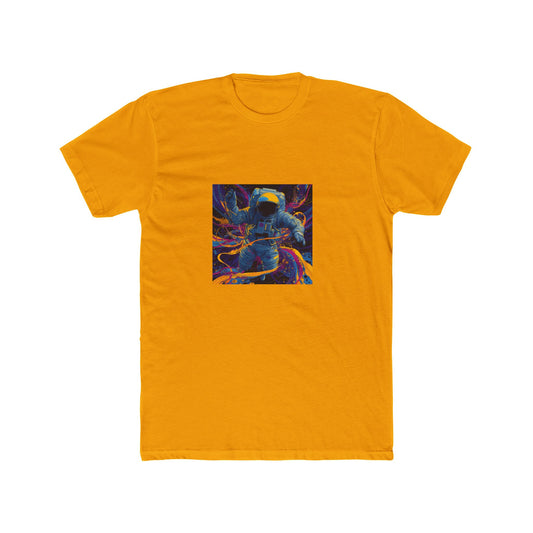 Unisex Cotton Crew Tee - vibrant astronaut