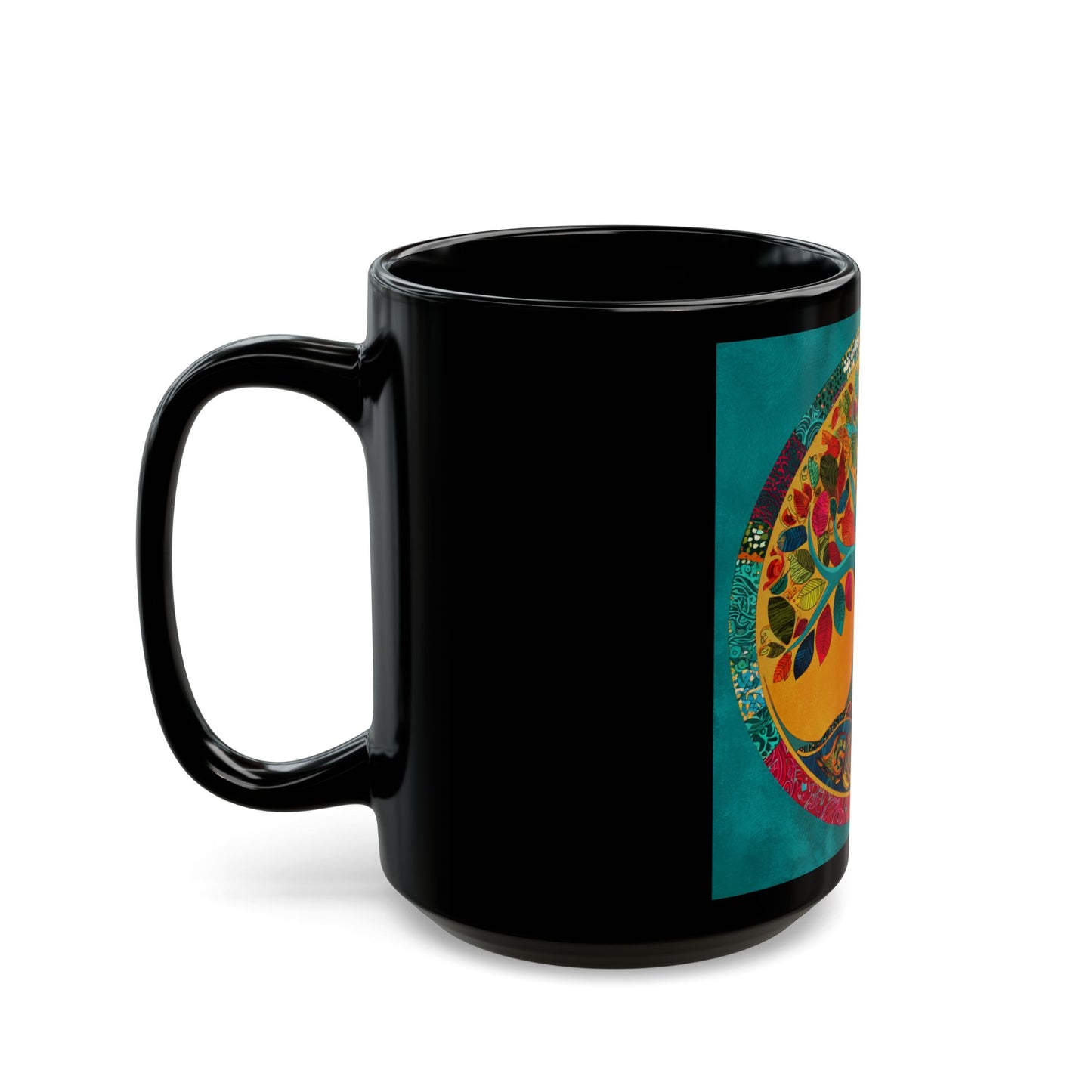 Black Mug (11oz, 15oz) Tree of life