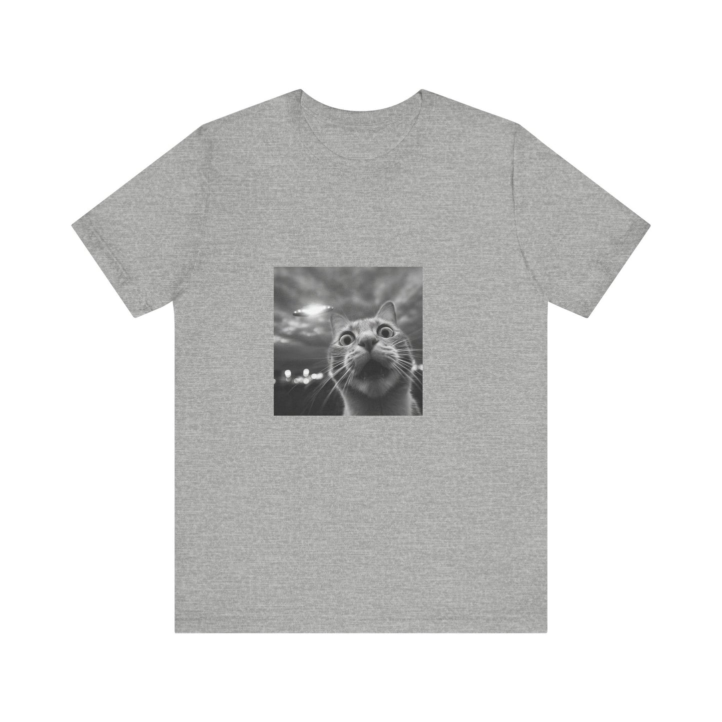 Unisex Jersey Short Sleeve Tee Cat UFO