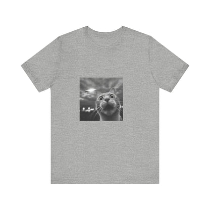 Unisex Jersey Short Sleeve Tee Cat UFO