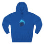 blue flame Three-Panel Fleece Hoodie