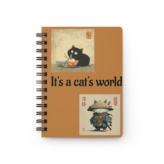 cats world Spiral Bound Journal