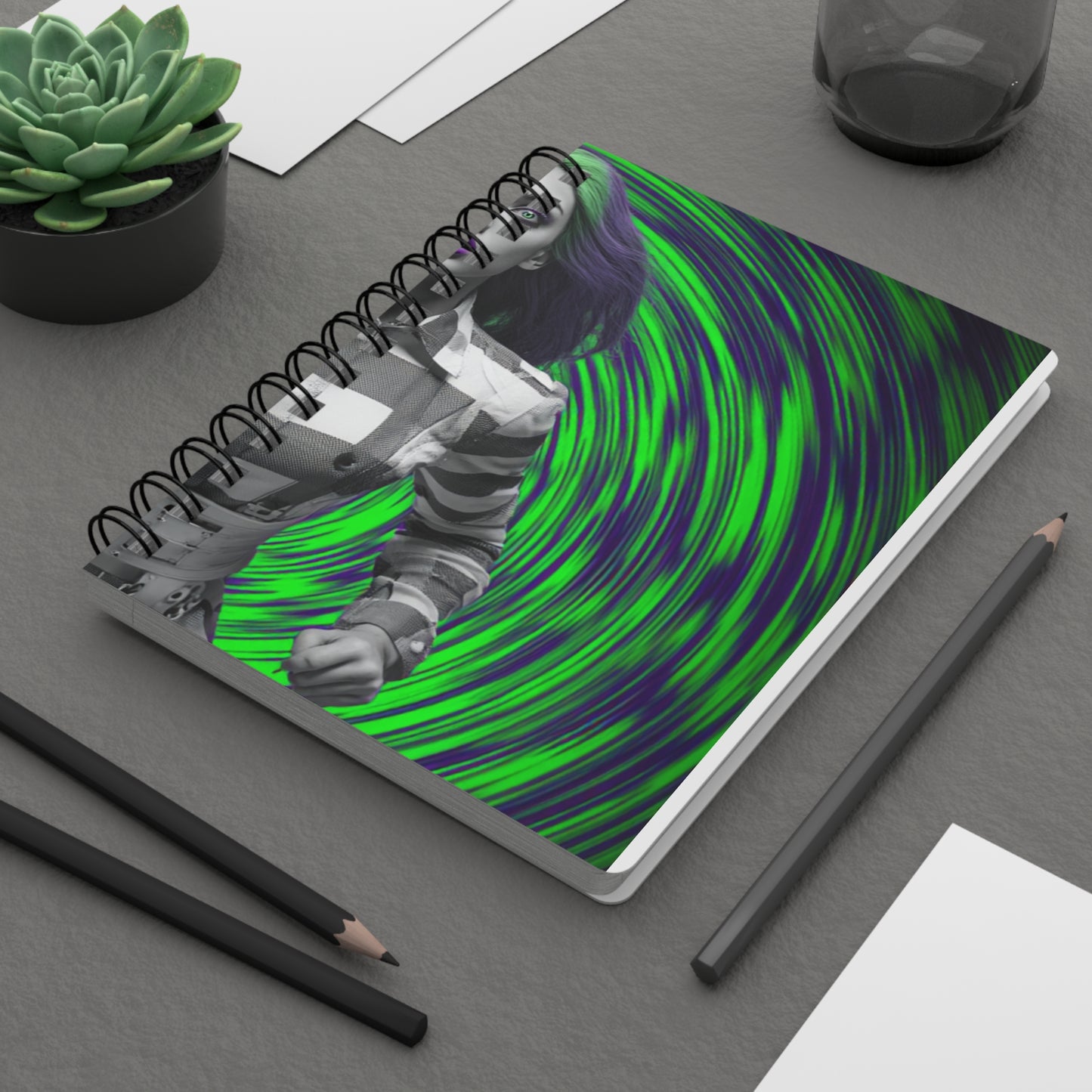 green Spiral Bound Journal