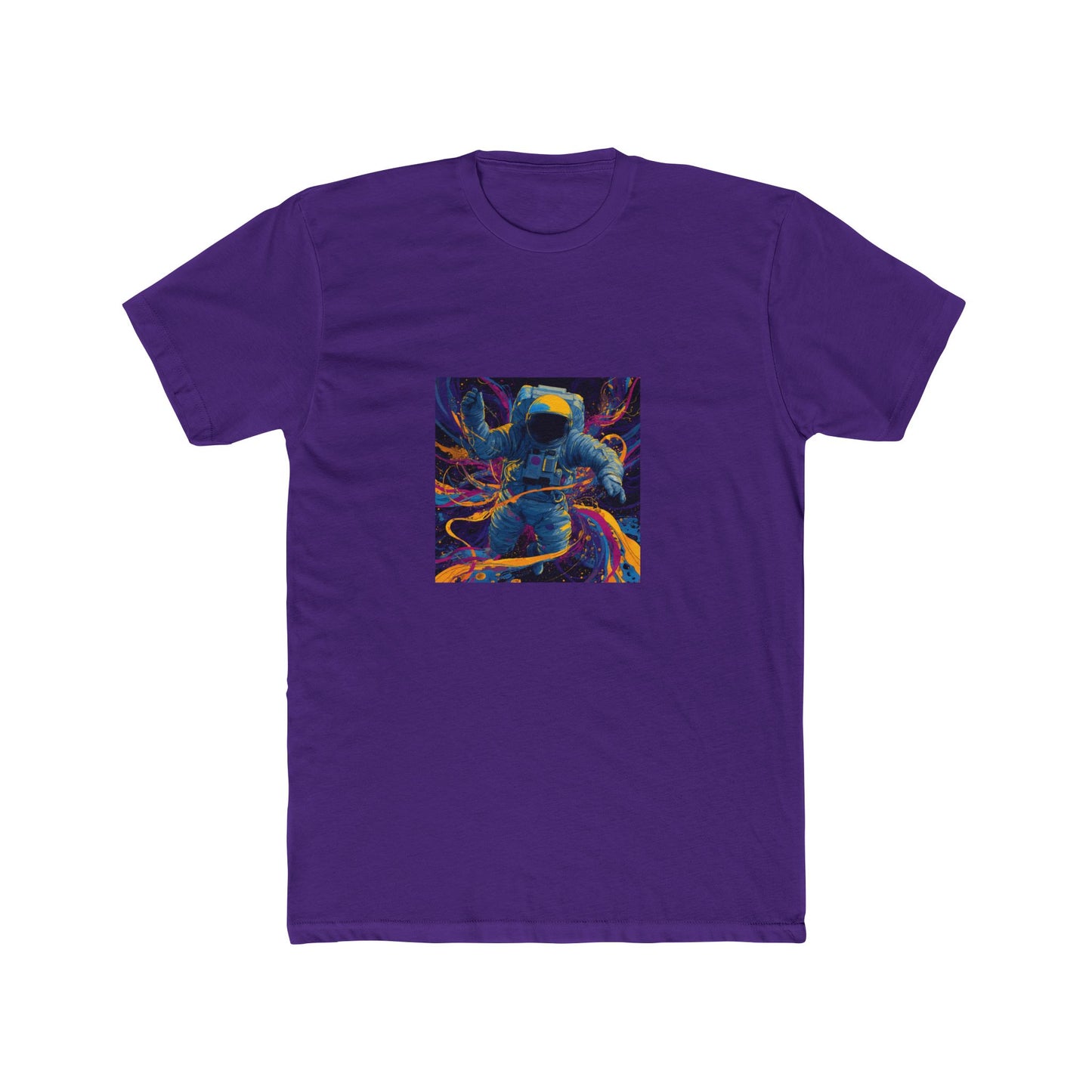 Unisex Cotton Crew Tee - vibrant astronaut