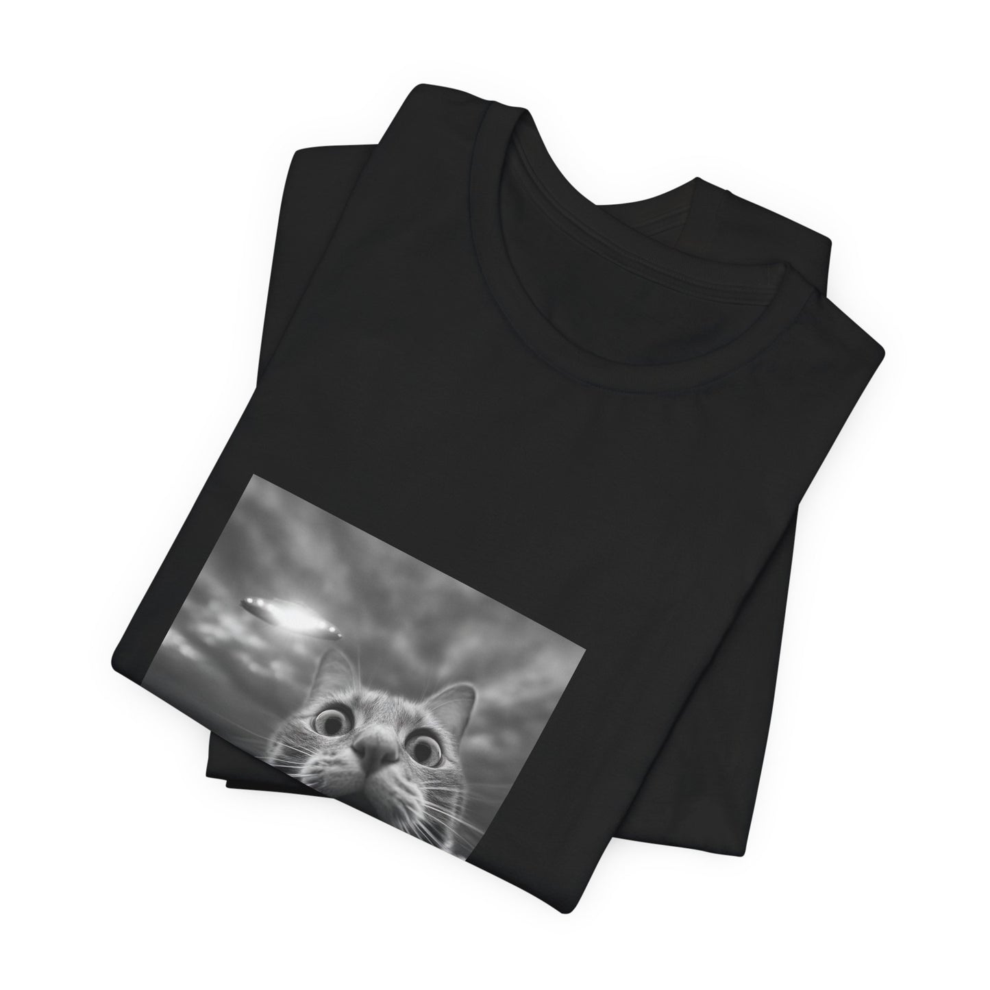 Unisex Jersey Short Sleeve Tee Cat UFO