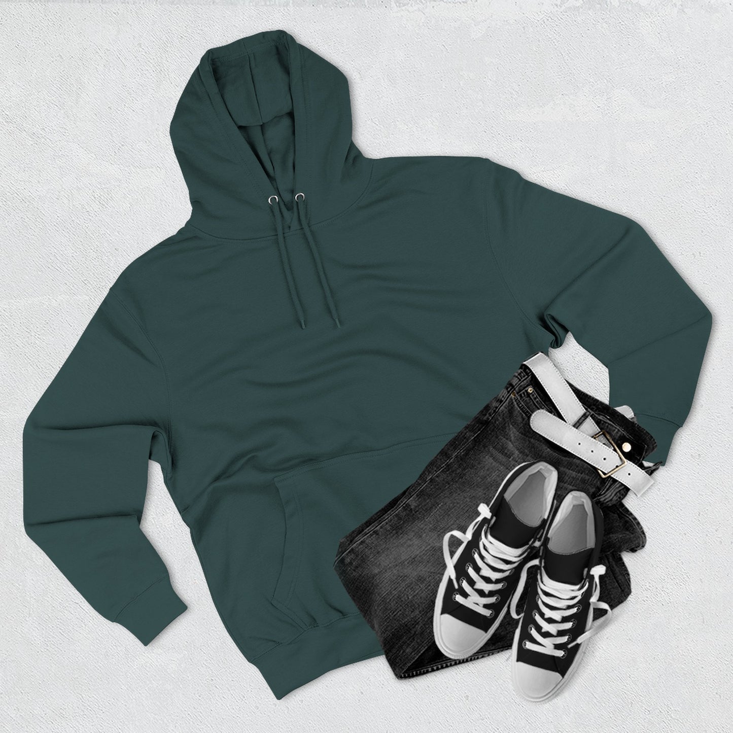 carried Three-Panel Fleece Hoodie