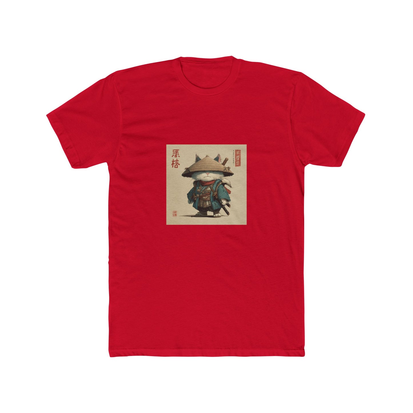 Unisex Cotton Crew Tee sward cat