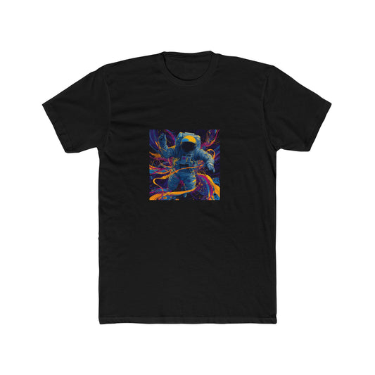 Unisex Cotton Crew Tee - vibrant astronaut