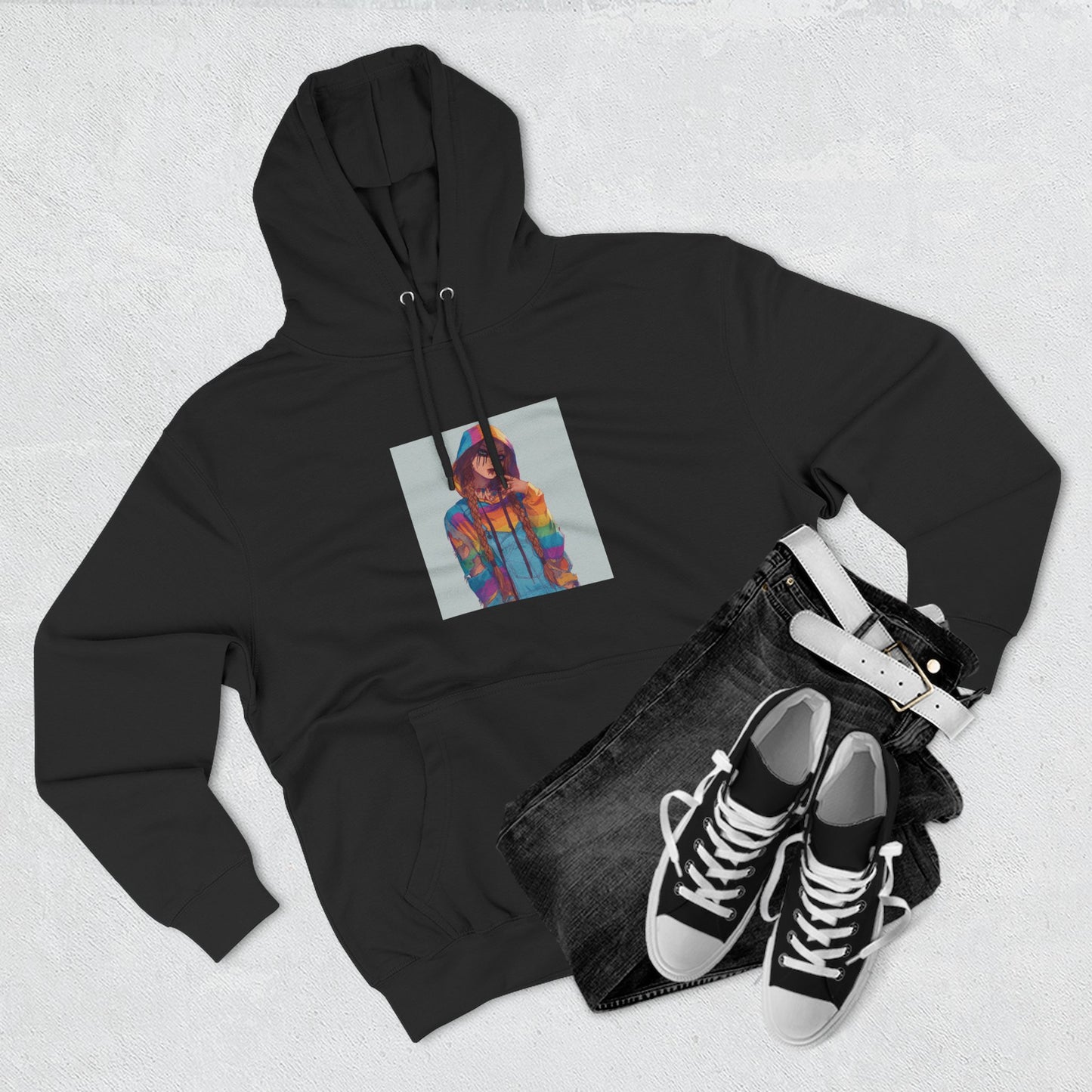 Women chuck Three-Panel Fleece Hoodie