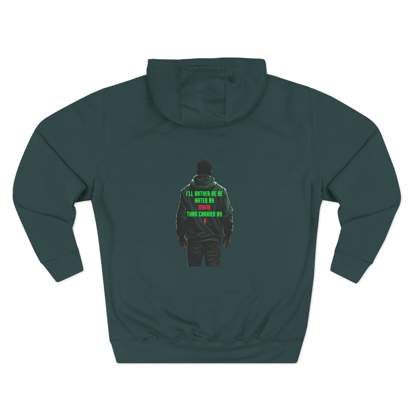 carried Three-Panel Fleece Hoodie