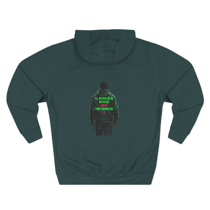 carried Three-Panel Fleece Hoodie