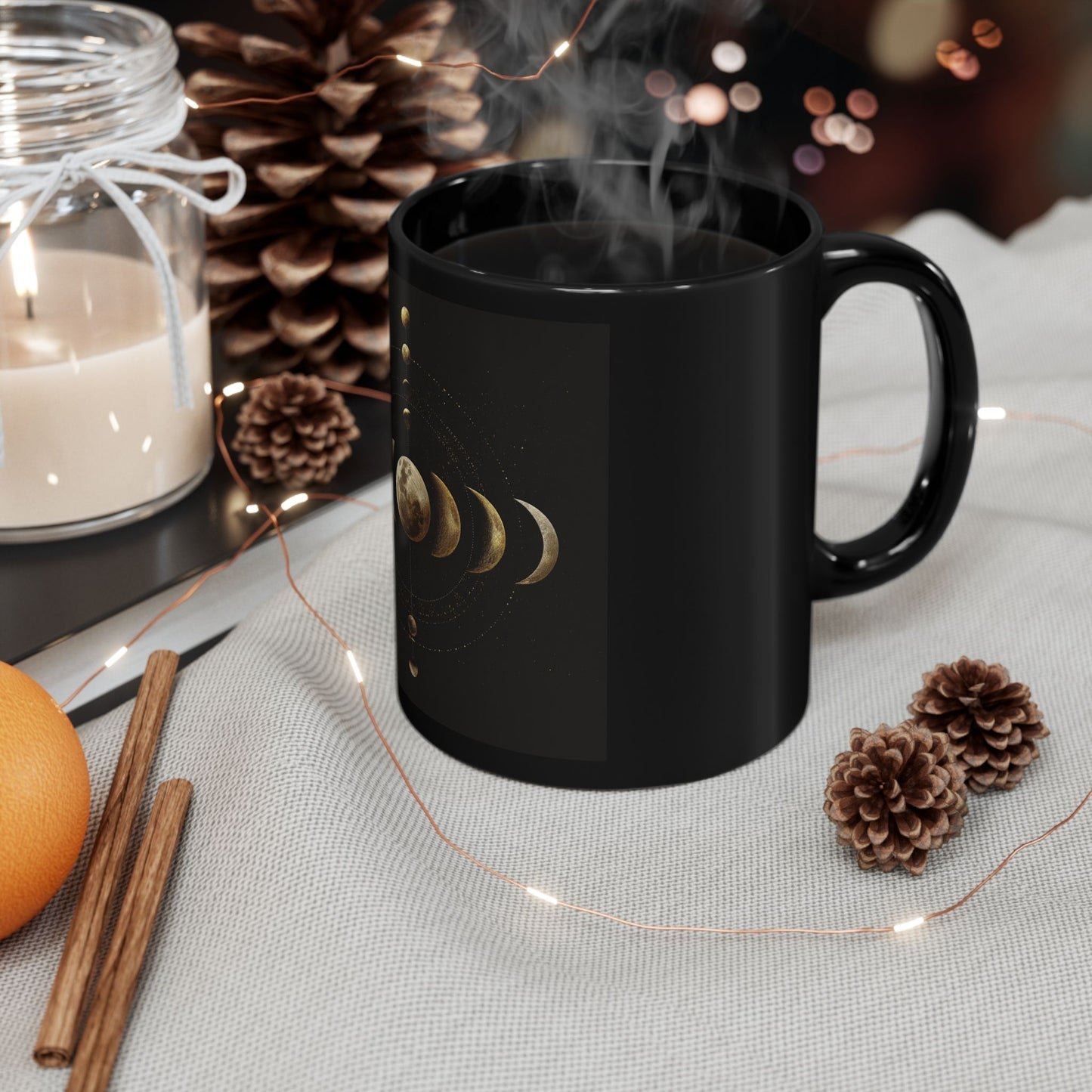 Black Mug (11oz, 15oz) Moon