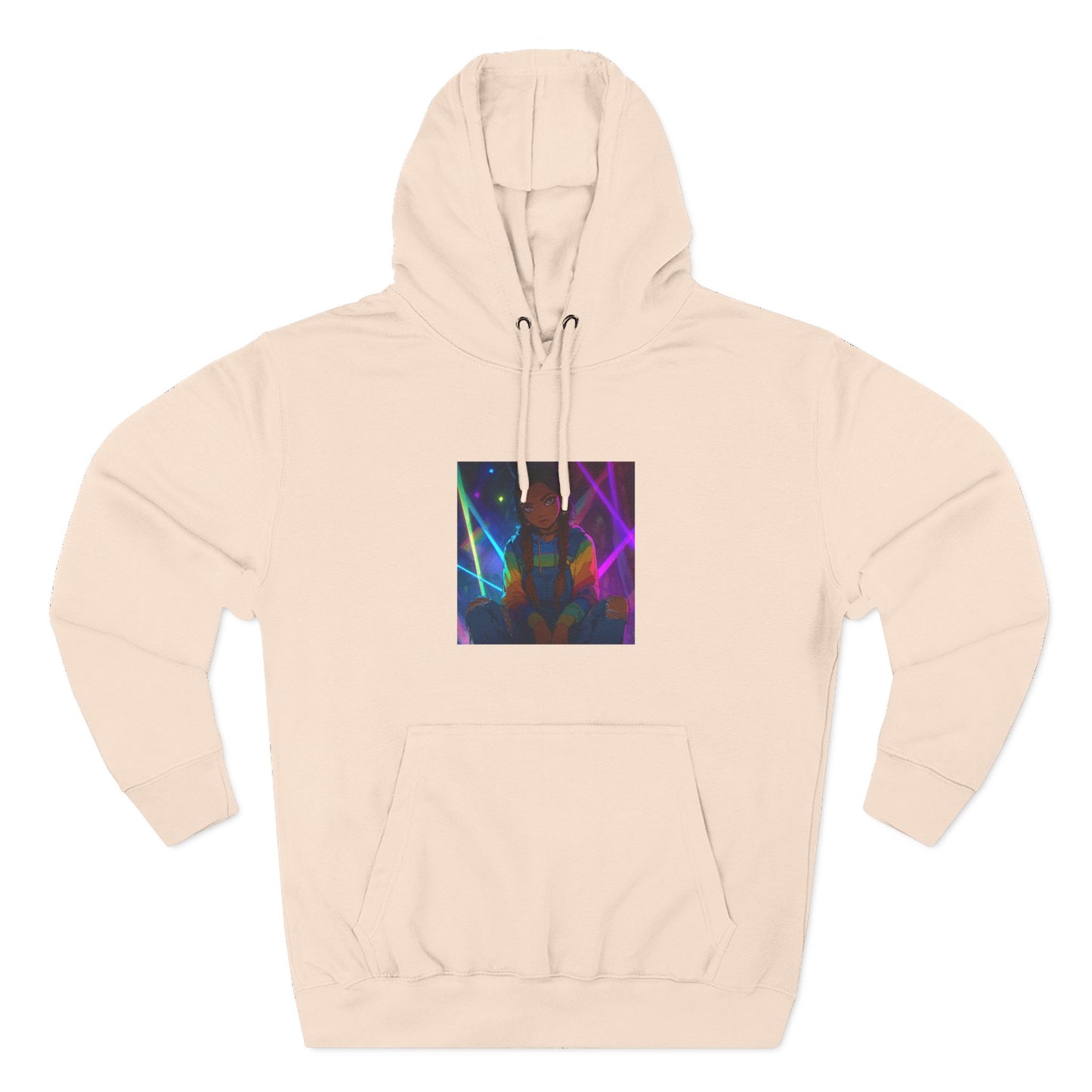 Funny Three-Panel Fleece Hoodie