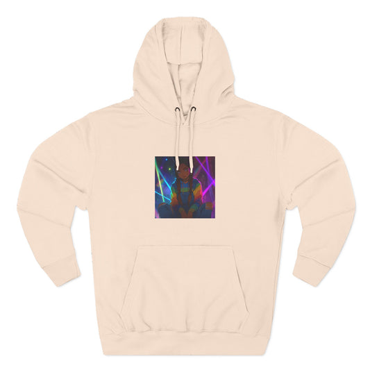 Funny Three-Panel Fleece Hoodie