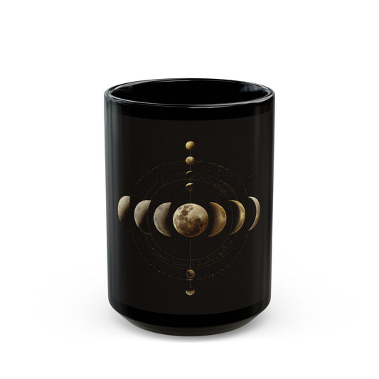 Black Mug (11oz, 15oz) Moon