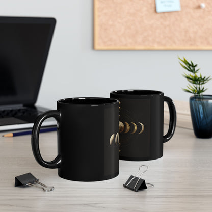 Black Mug (11oz, 15oz) Moon