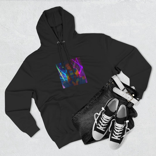 Funny Three-Panel Fleece Hoodie