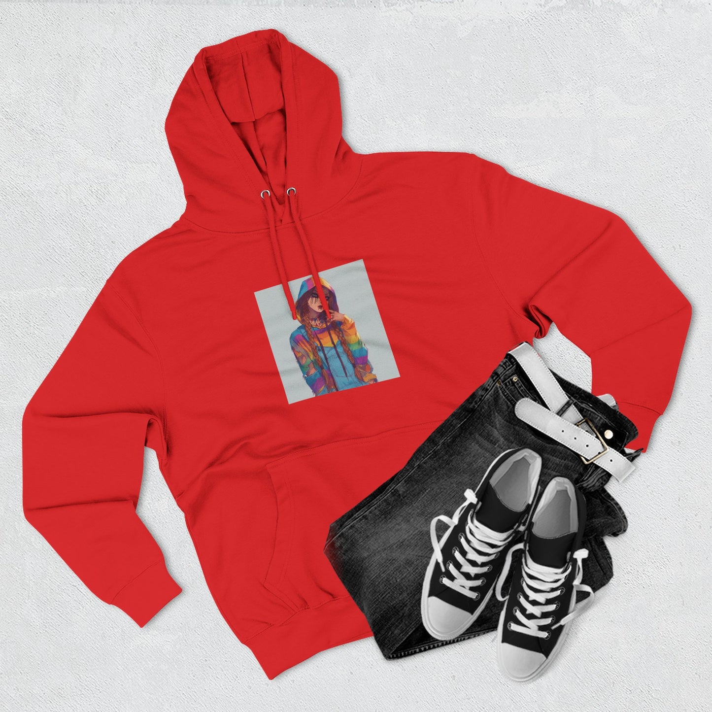 Women chuck Three-Panel Fleece Hoodie