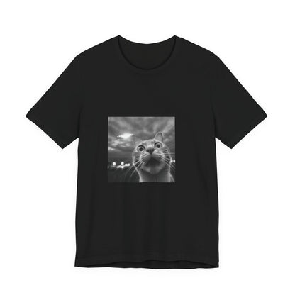 Unisex Jersey Short Sleeve Tee Cat UFO