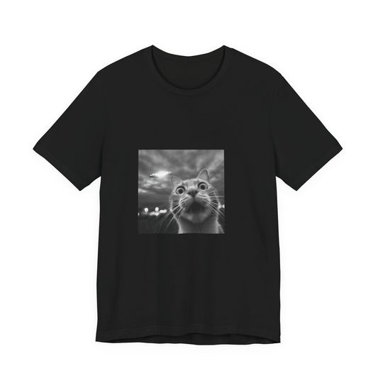 Unisex Jersey Short Sleeve Tee Cat UFO