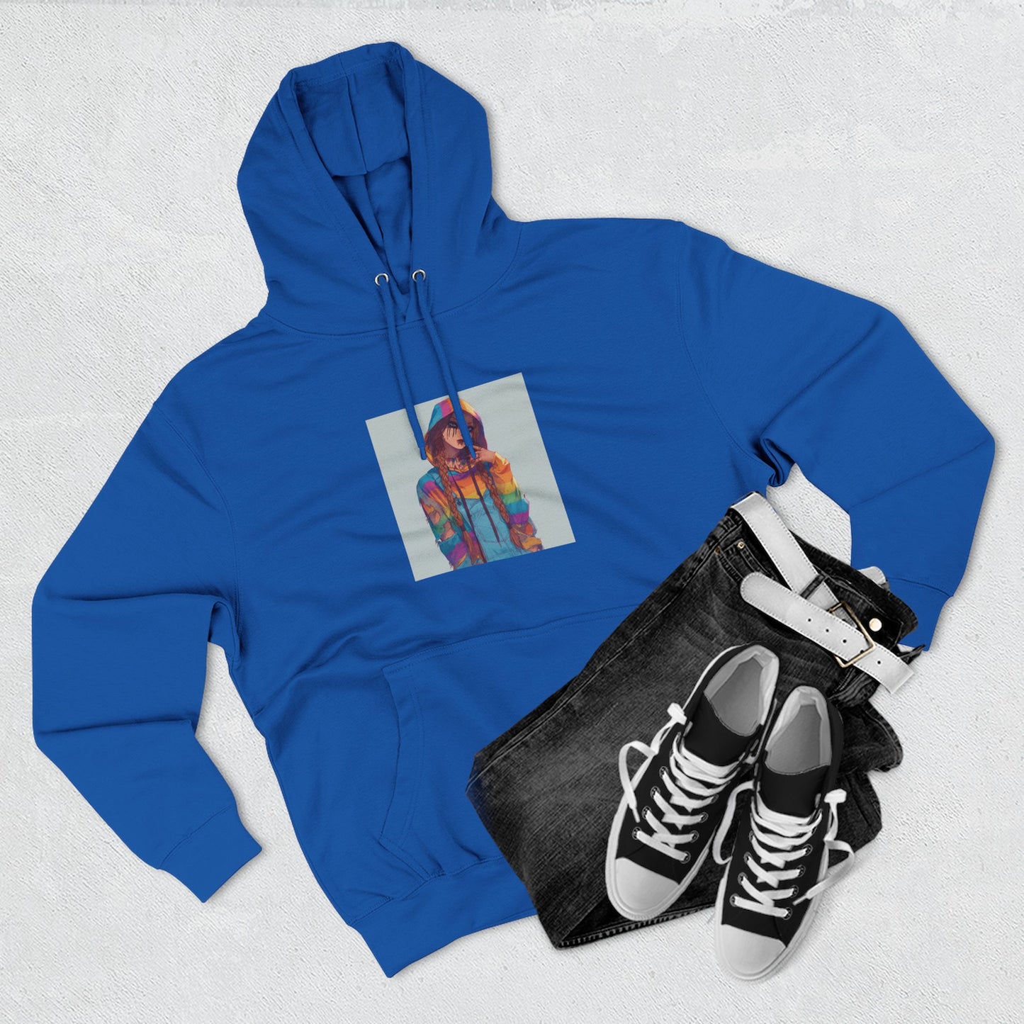 Women chuck Three-Panel Fleece Hoodie