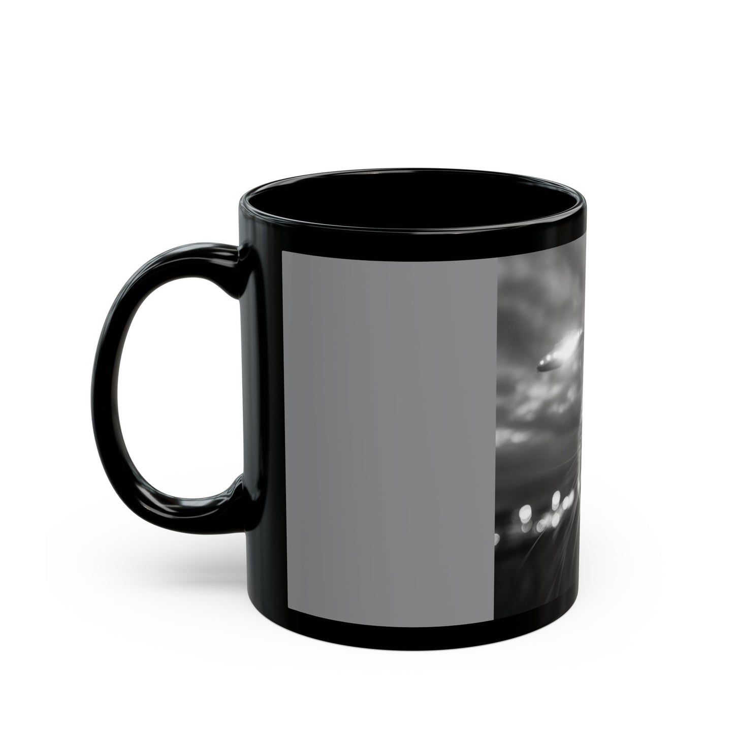Black Mug (11oz, 15oz) Cat UFO