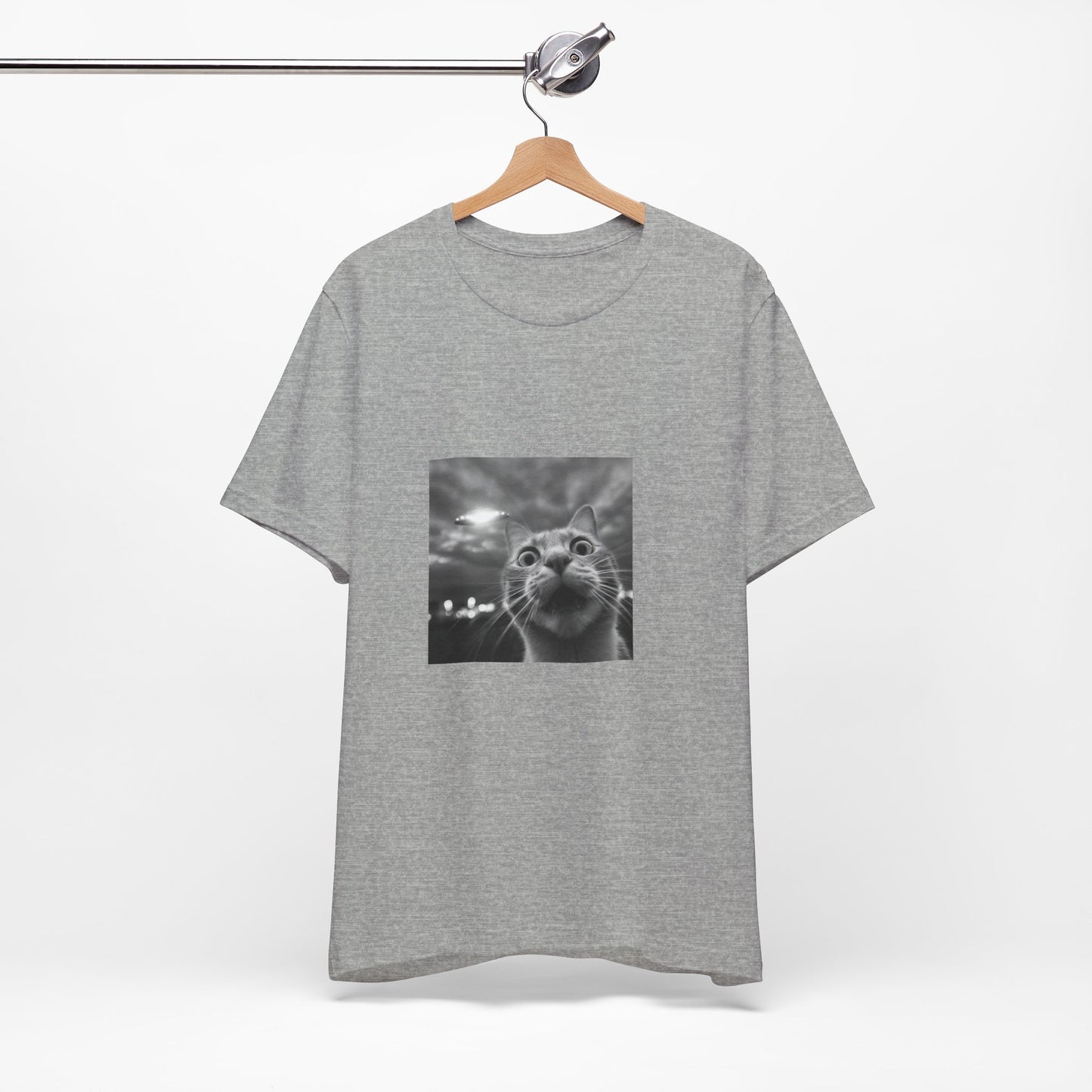Unisex Jersey Short Sleeve Tee Cat UFO