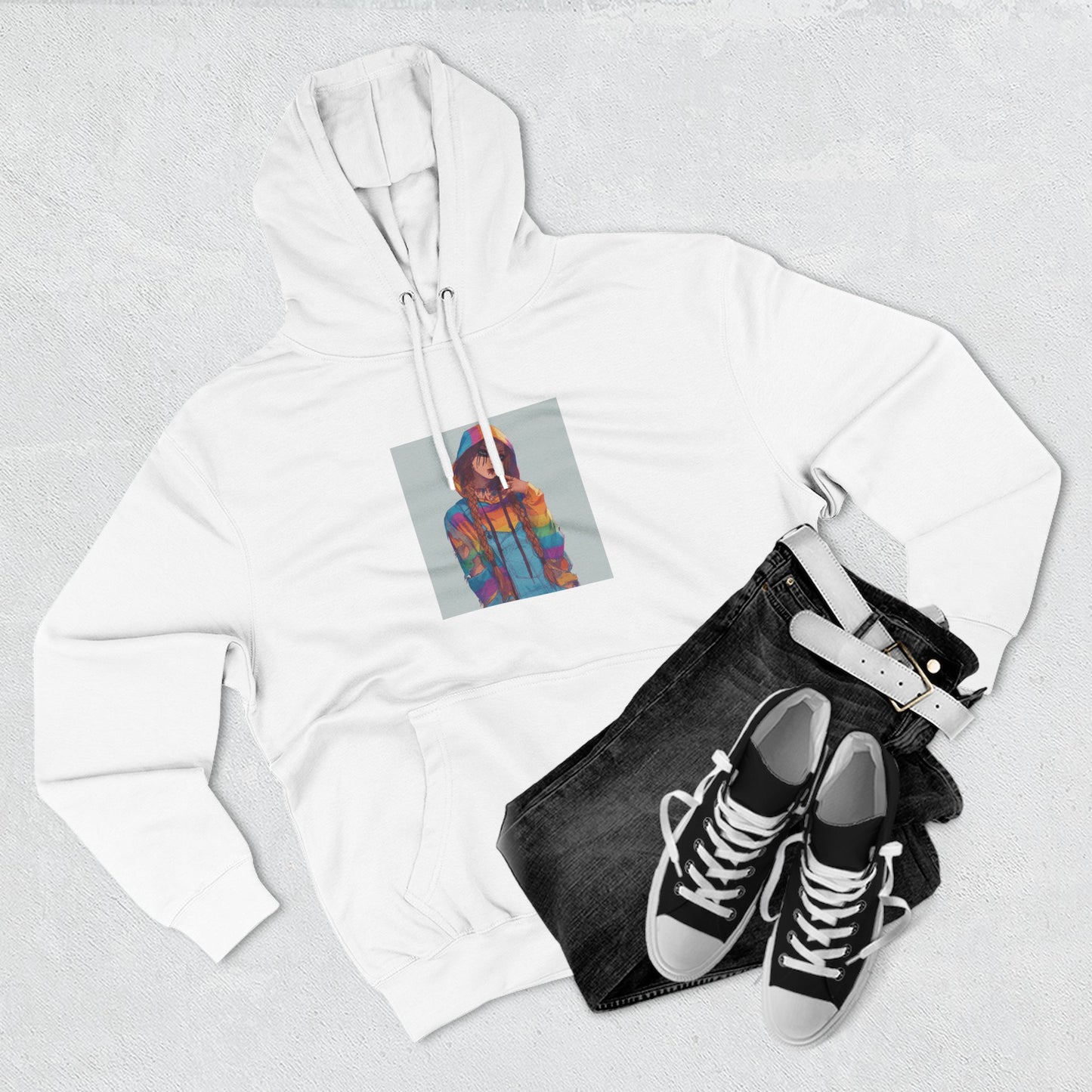 Women chuck Three-Panel Fleece Hoodie