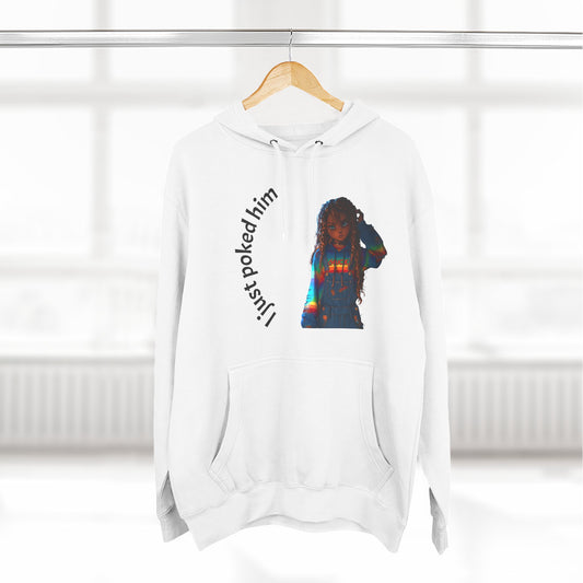 Three-Panel Fleece Hoodie
