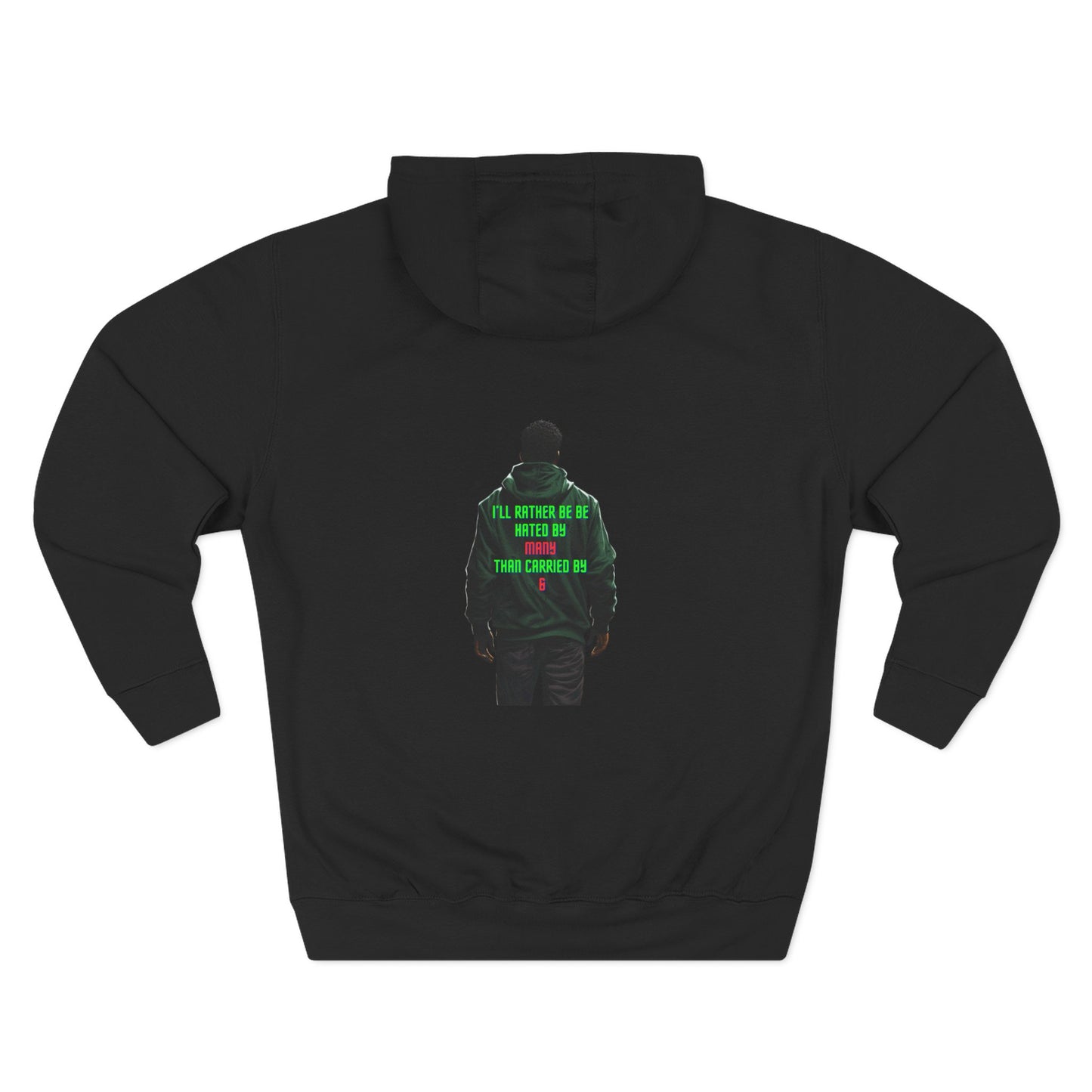 carried Three-Panel Fleece Hoodie