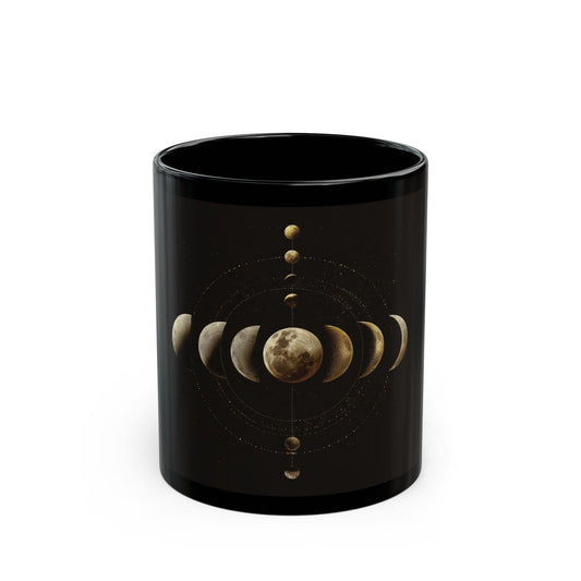 Black Mug (11oz, 15oz) Moon
